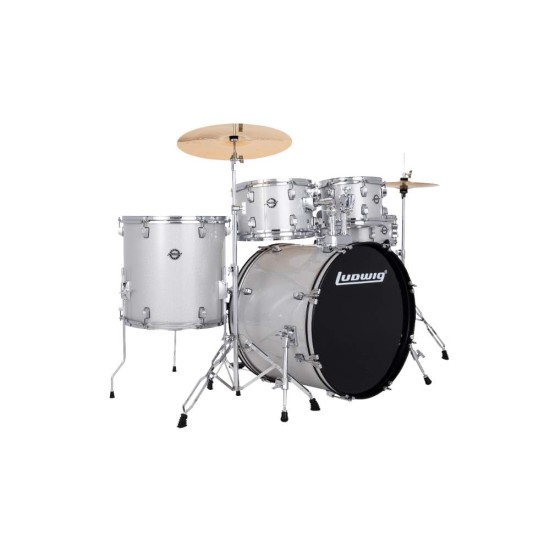 Ludwig Accent Fuse Silver Sparkle Akustik Davul Seti Ludwig Accent Fuse Silver Sparkle Akustik Davul Seti