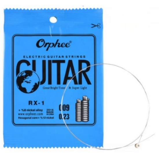 Orphee RX-1-009 Elektro Gitar 0.09 İnce Mi Teli