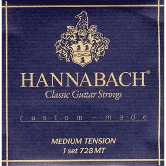 Hannabach 7288MT Custom Made Medium Tension Klasik Gitar Teli (3lü Treble Set