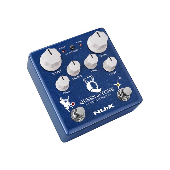 NUX NDO-6 Queen Of Tone Dual Overdrive Pedalı NUX NDO-6 Queen Of Tone Dual Overdrive Pedalı