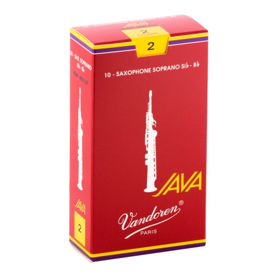 Vandoren SR302R Java Si Bemol Soprano Saksafon Kamışı (10Lu) No.2 Vandoren SR302R Java Si Bemol Soprano Saksafon Kamışı (10Lu) No.2