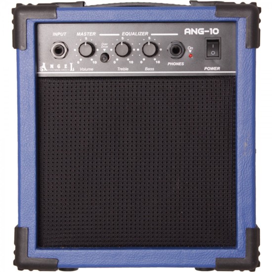 Angel ANG-10-BLUE Mavi 10 Watt Elektro Gitar Amfisi