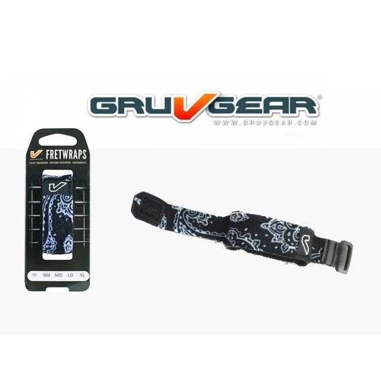 Gruv Gear FretWrap - Siyah Bandana - Medium Gruv Gear FretWrap - Siyah Bandana - Medium