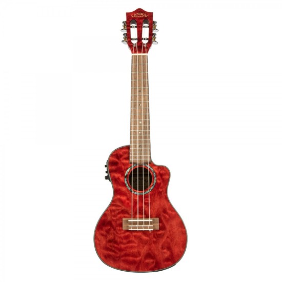 Lanikai QM-RDCEC Quilted Maple Concert Elektro Ukulele Lanikai QM-RDCEC Quilted Maple Concert Elektro Ukulele