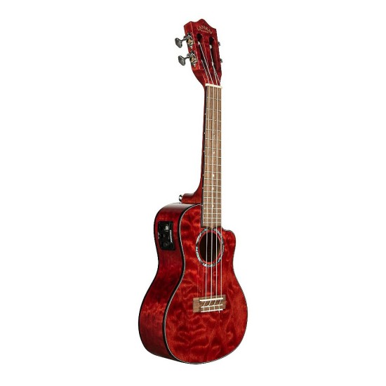 Lanikai QM-RDCEC Quilted Maple Concert Elektro Ukulele Lanikai QM-RDCEC Quilted Maple Concert Elektro Ukulele