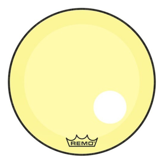 REMO P3-1322-CT-YEOH POWERSTROKE® P3 22 inç Sarı Delikli Bas Davul Derisi