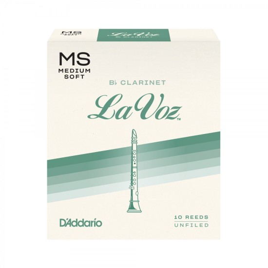 DAddario Woodwinds La Voz RCC10MS Sib Klarnet Kamışı Medium Soft