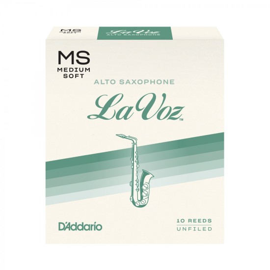 DAddario Woodwinds La Voz RJC10MS Alto Saksafon Kamışı Medium Soft