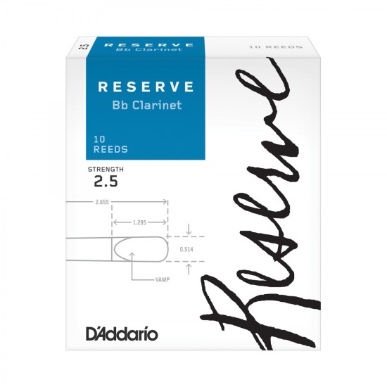 DAddario Woodwinds Reserve DCR1025 Sib Klarnet Kamışı No:2.5 DAddario Woodwinds Reserve DCR1025 Sib Klarnet Kamışı No:2.5