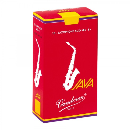 Vandoren SR2625R Java Red Cut Alto Saksafon Kamışı (10Lu) No. 2,5 Vandoren SR2625R Java Red Cut Alto Saksafon Kamışı (10Lu) No. 2,5