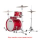Ludwig Neusonic Downbeat Diablo Red Davul Shell Set Ludwig Neusonic Downbeat Diablo Red Davul Shell Set