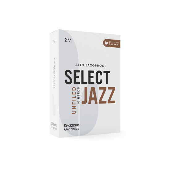 DAddario Woodwinds Organic Select Jazz Unfiled Alto Saksafon Kamışı No:2 Medium