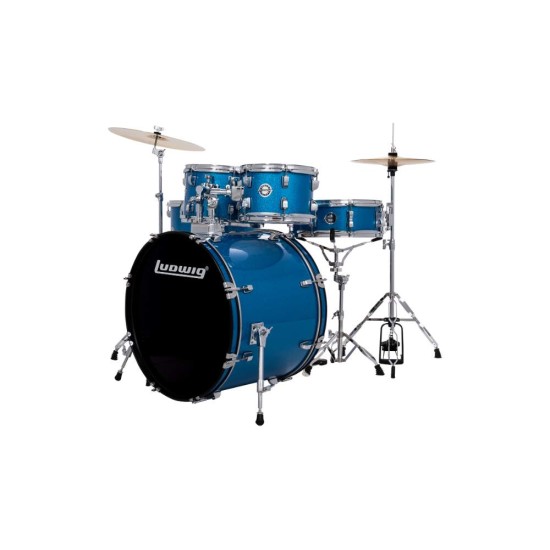 Ludwig Accent Fuse Blue Sparkle Akustik Davul Seti