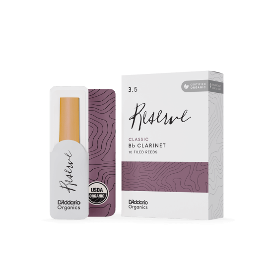 DAddario Woodwinds Organic Reserve Classic ODCT1035 Sib Klarnet Kamışı No:3.5 DAddario Woodwinds Organic Reserve Classic ODCT1035 Sib Klarnet Kamışı No:3.5