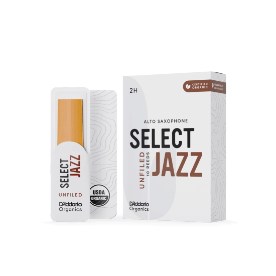 DAddario Woodwinds Organic Select Jazz Unfiled Alto Saksafon Kamışı No:2 Hard